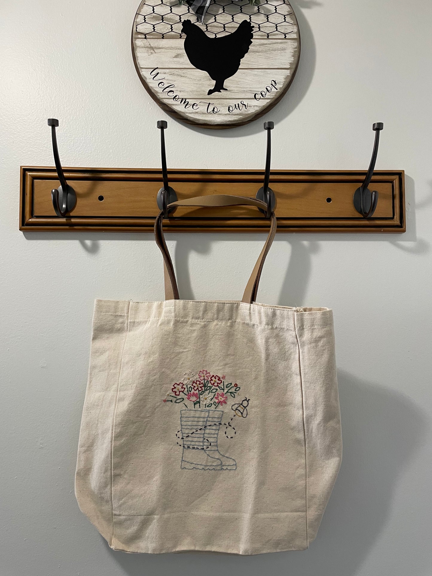 Hand Embroidered Tote Bags