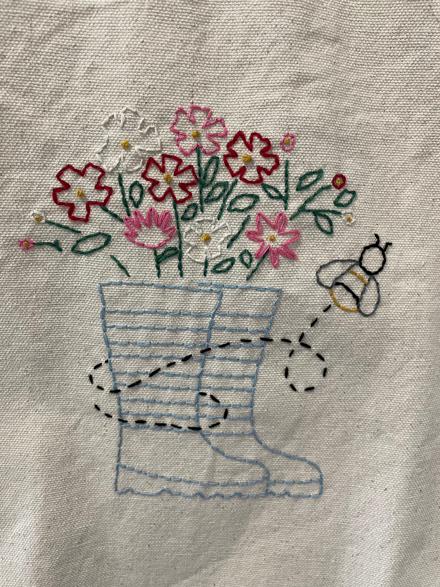 Hand Embroidered Tote Bags