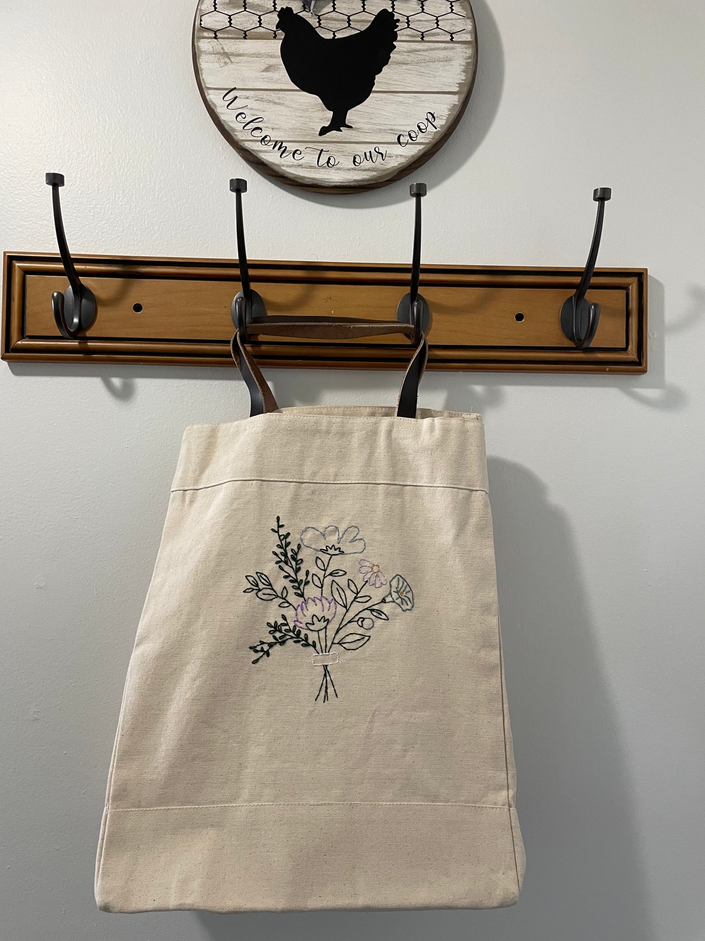 Hand Embroidered Tote Bags