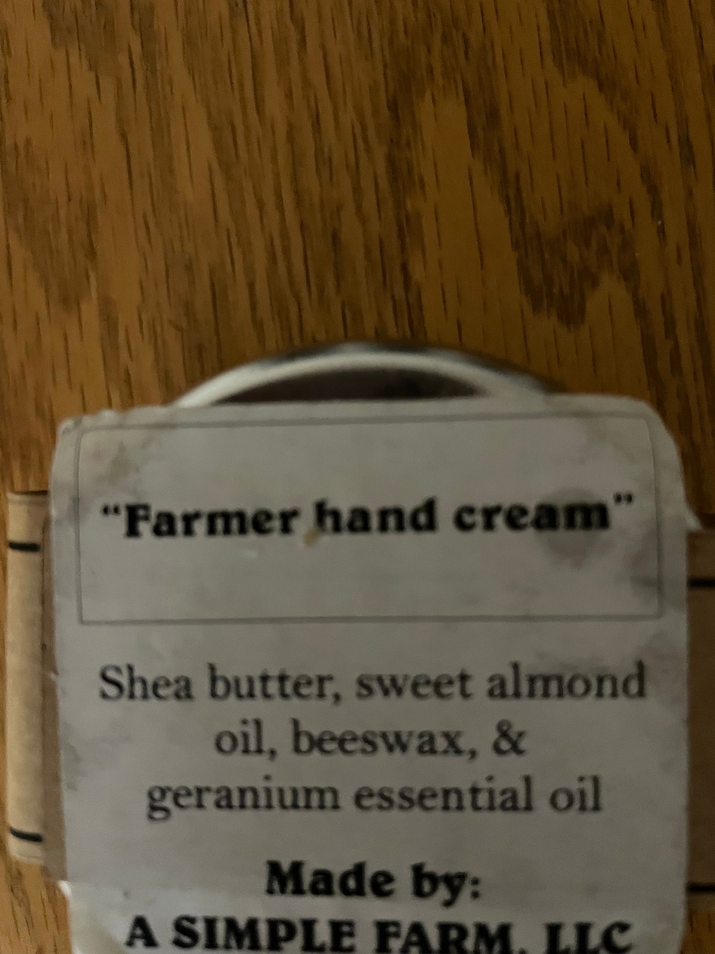 Farmers Hand Cream